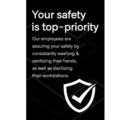 Employee Safety Poster 11" x 17" Black Pack of 6 